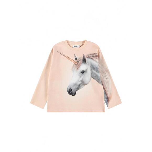 NEW MOLO girl's mountoo sweatshirt in born a unicorn